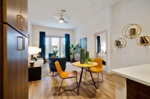 Open concept kitchen and dining