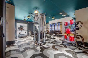 Fitness center with strength training and cardio equipment