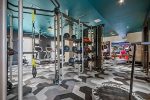 Fitness center with strength training and cardio equipment