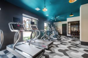 Fitness center with strength training and cardio equipment