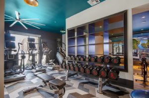 Fitness center with strength training and cardio equipment