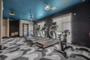 Fitness center with cardio equipment
