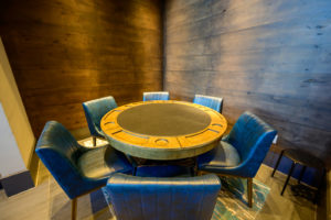 Community clubroom with poker table